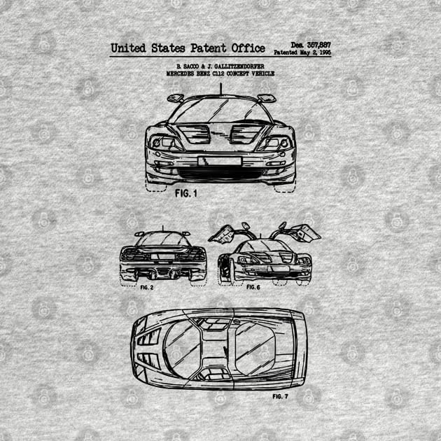 Mercedes Benz C112 Patent Black by Luve